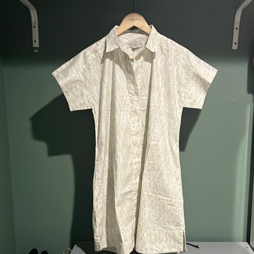 LOFT Cream Raglan Sleeve Mini Dress